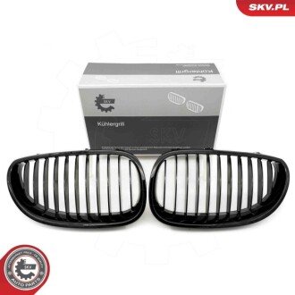 Grill BMW pojedyncza listwa, czarny połysk, BMW 5 E60 ESEN SKV 66SKV165