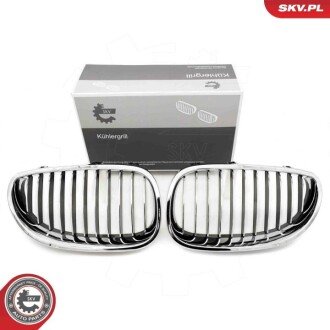 Grill BMW pojedyncza listwa, chrom, BMW 5 E60 ESEN SKV 66SKV168