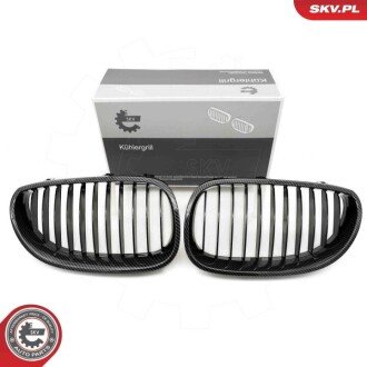 Grill BMW pojedyncza listwa, kolor carbon, BMW 5 E60 ESEN SKV 66SKV170