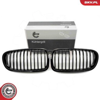 Grill BMW pojedyncza listwa, czarny połysk, BMW 5 F10 ESEN SKV 66SKV179