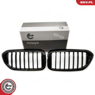 Grill BMW pojedyncza listwa, czarny połysk, BMW 5 G30 ESEN SKV 66SKV198