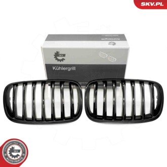 Grill BMW pojedyncza listwa, czarny połysk, BMW X5 E70 ESEN SKV 66SKV282