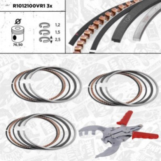 Кільця поршневі Skoda fabia/VW Golf IV 97-07 (76.50mm/STD) (1.2-1.5-2.5) ET ENGINETEAM R1012100VR1