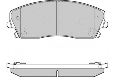 Гальмівні колодки дискові перед. Chysler 300 / Chrysler 300C / Dod - (05174001AA / 05142555AA) ETF 12-1389 (фото 1)
