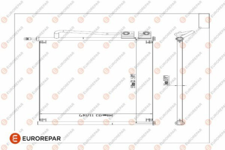РАДІАТОР КОНДИЦІОНЕРА Eurorepar 1609634480