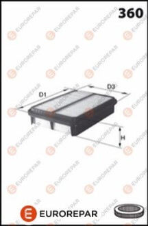 8421310000 ФІЛЬТР ПОВІТРЯНИЙ Eurorepar 1667449080