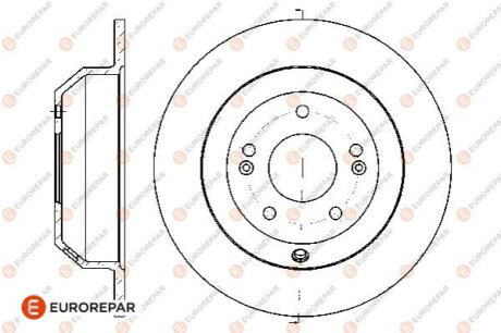 8708309198 ДИСК ГАЛЬМІВНИЙ ЗАДНІЙ 2ШТ. Eurorepar 1667853480