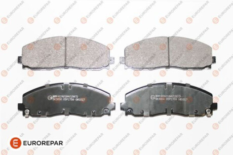 Колодки гальмівні (передні) Jeep Wrangler 2.0/2.2 17- Eurorepar 1681165780