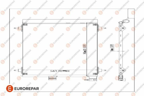 Радіатор кондиціонера Eurorepar E163277