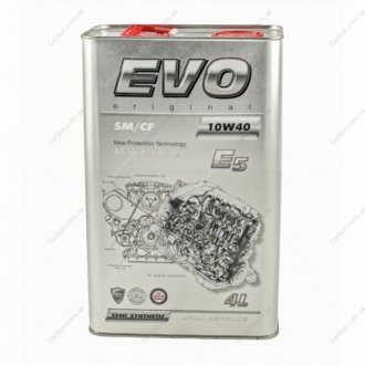Моторное масло E5 10W-40 4л - EVO EVO E5 10W-40 4L (фото 1)