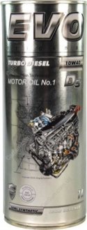 Моторна олія D5 Turbo Diesel 10W-40 1л - EVO EVO TURBO DIESEL D5 10W-40 1L (фото 1)