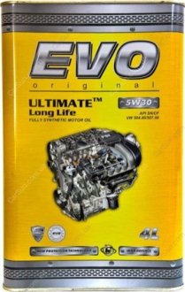Моторна олія Ultimate LongLife 5W-30 4л - EVO EVO ULTIMATE LongLife 5W-30 4L