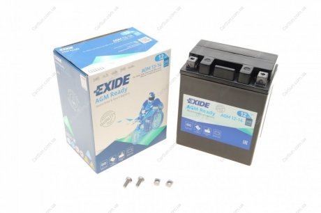 Стартерна батарея (акумулятор) EXIDE AGM12-14 (фото 1)