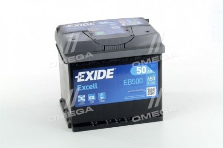 Аккумулятор 50Ah-12v EXCELL(207х175х190),R,EN450 - (000915105DC / 000915105AB / ME8U2J10655JA) EXIDE EB500