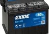Akumulator 12V 55Ah/620A EXCELL (L+ sae) 230x180x186 B9 (rozruchowy) EXIDE EB558 (фото 3)
