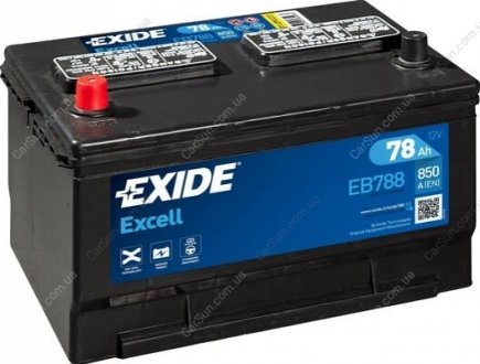 Akumulator 12V 85Ah/800A EXCELL (L+ en) 306x192x192 B1 (rozruchowy) EXIDE EB858