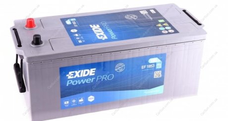 Грузовой аккумулятор PROFESSIONAL POWER HDX 1150A 185 Ач - (A0035410501 / A000982420826 / A0009824208) EXIDE EF1853 (фото 1)
