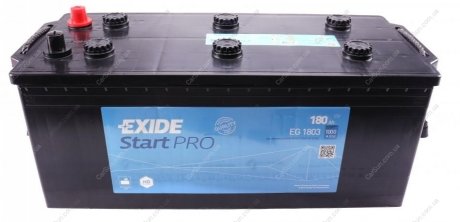 Вантажний акумулятор PROFESSIONAL HEAVY 1000 А 180 Ач - (ZE970201755 / A0045414901 / A0045419301) EXIDE EG1803 (фото 1)