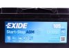 Аккумулятор AGM 105Ah 950A R+(Start-Stop EXIDE EK1050 (фото 2)