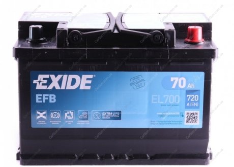 Акумуляторна батарея - (51912508 / 51832153 / 371101H680) EXIDE EL700 (фото 1)