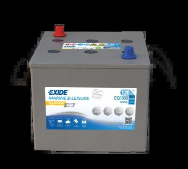 Akumulator 12V 120Ah/1225A AGM EQUIPMENT MARINE/RV (P+ standardowy) 285x270x230 B0 (agm/gЕ‚Д™bokiego rozЕ‚adowania/zasilajД…cy) EXIDE EQ1000