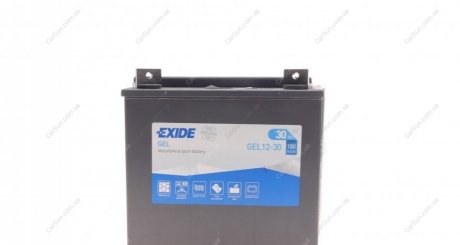 Акумулятор гелевий залитий та заряджений 30Ah 180A - EXIDE GEL12-30