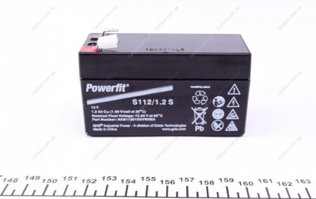 Акумуляторна батарея - (N000000004039 / 000000004039 / A000000004039) EXIDE Powerfit100-S112/1.2S (фото 1)
