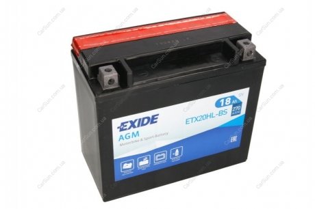 Акумулятор EXIDE YTX20HLBSEXIDE (фото 1)