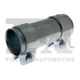 FISCHER Соединитель труб 52/56.5x95 мм SS 1.4301 + MS clamp + 10.9 bolt + 10.9 nu FA1 004-852