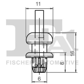 ПЛАСТИКОВІ ЗАКЛЕПКИ FA1 21-20013.10