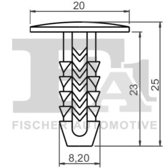 НАКЛАДОК ФІКСУЮЧИЙ 5 ШТ FA1 33-10016.5