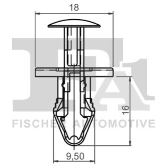 SPINKA KOLEK ROZPOROWY 5-SZT 18X16 CZA FA1 52300025