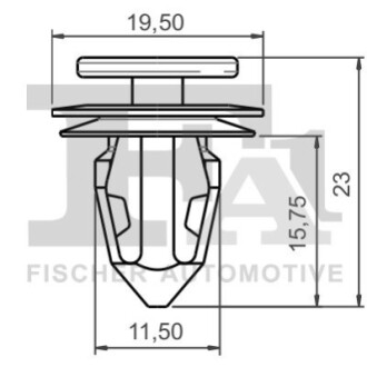 SPINKA KLIPS MOCUJACY 5-SZT 19,5X23 BI FA1 52400015