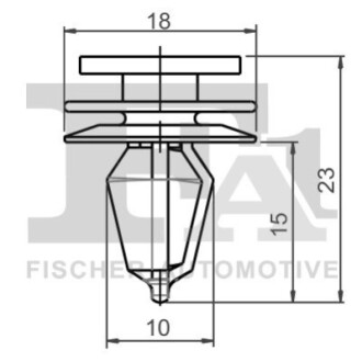 SPINKA KLIPS MOCUJACY 5-SZT 18X15 ZOLTY FA1 52400035