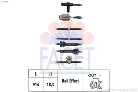 ДАТЧИК АБС FACET 21.0244