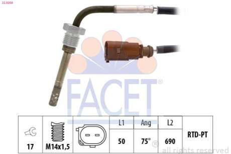 Автозапчастина FACET 22.0268