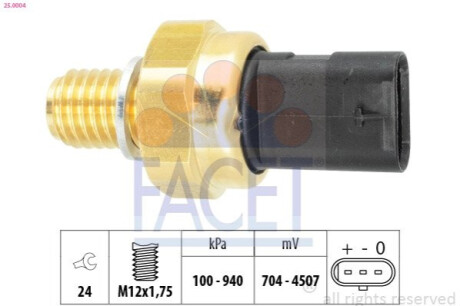 ДАТЧИК ТИСКУ МАСЛА FACET 25.0004