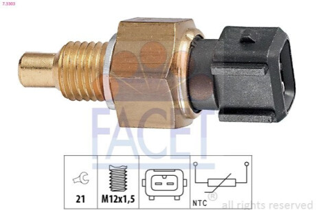 CZUJNIK TEMPERATURY WODY FACET 7.3303