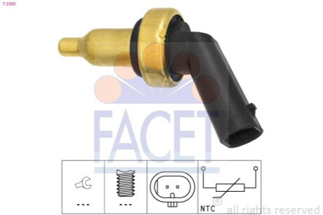 Датчик температуры охлаждающей жидкости FACET 7.3390