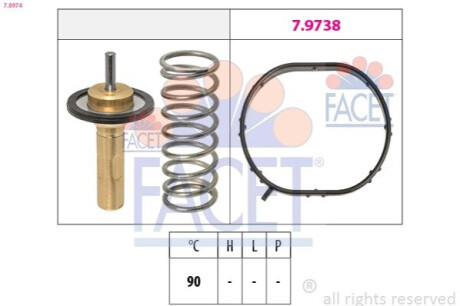 Термостат системи охолодження FACET 7.8974