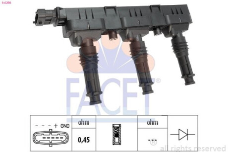 Котушка запалення FACET 9.6298