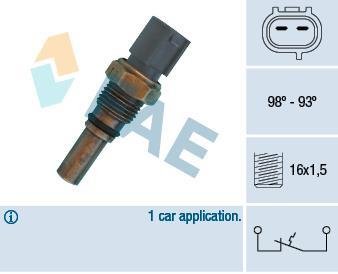 Термовимикач вентилятора радіатора FAE 36550 (фото 1)