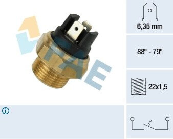 Термовыключатель, вентилятор радиатора FAE 37340