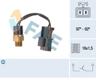 Термовыключатель, вентилятор радиатора FAE 37750