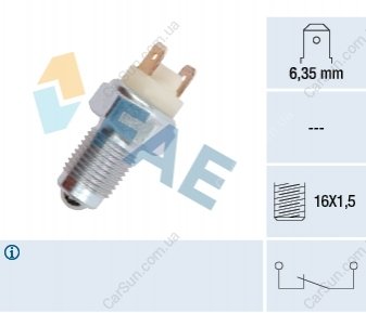 Перемикач, ліхтар заднього ходу FAE 41060