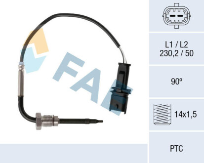 ДАТЧИК ТЕМПЕРАТУРИ ВИХЛОП FAE 68037