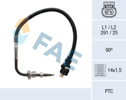 ДАТЧИК ТЕМПЕРАТУРИ ВИХЛОП FAE 68053