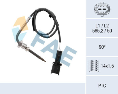 CZUJNIK TEMP. SPALIN FAE 68074