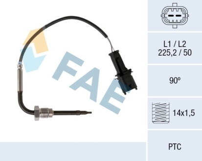 CZUJNIK TEMP. SPALIN FAE 68091