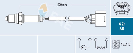 Лямбда-зонд FAE 75633